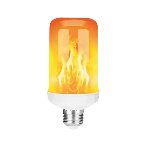 Lâmpada LED Efeito Fogo Chama 3W E27 Bivolt Âmbar 1400K