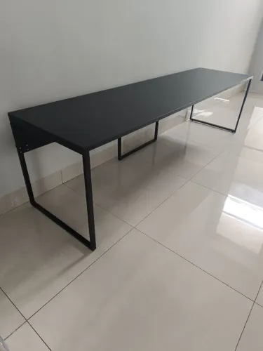 Mesa industrial para escritório 2.70m x 70cm x 75cm Alt - Entrego