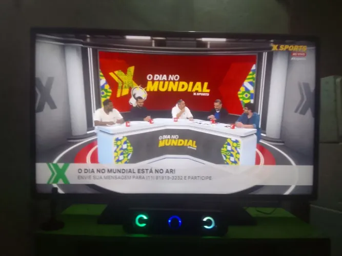 Tv Samsung 46 funcionando ok + multimédia speaker antena digital