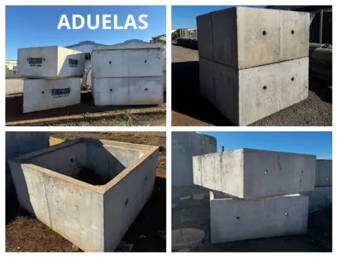 VENDE-SE ARTEFATOS DE CONCRETO-ADUELAS, TAMPAS, FUNDOS, GABIÕES, MEIA CANA, BL'S E MOURÕES