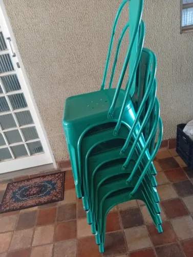 6 Cadeiras de ferro vintage