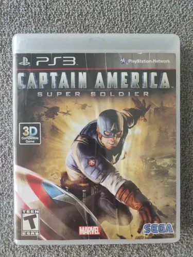 Capitão América PS3 - Jogo Raro! - Jogo Captain America Super Soldier Playstation 3