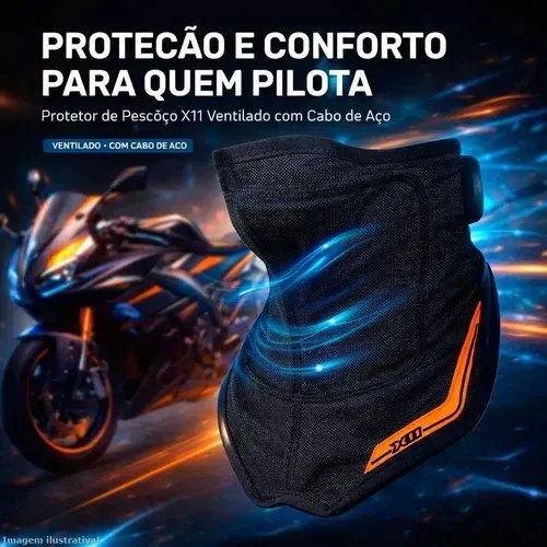 Protetor de Pescoço Motociclista - X11