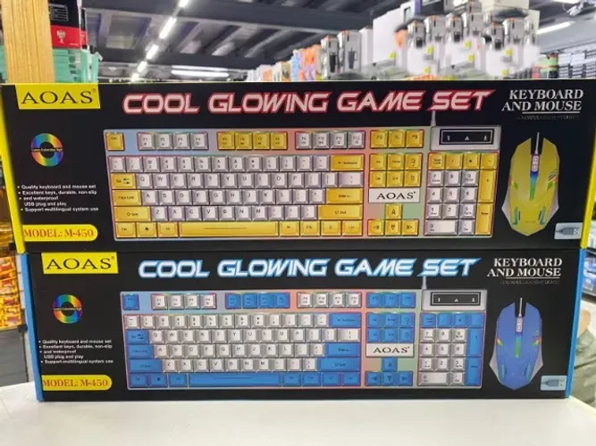 Combo Teclado+mouse Branco Gamer Led Usb 2400 Dpi Jogos Pc