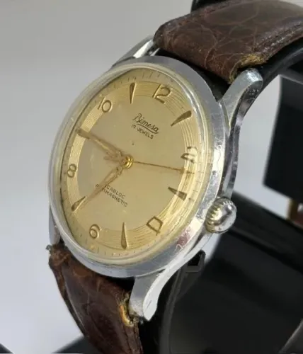 Relogio bimesa vintage corda manual suíço raridade