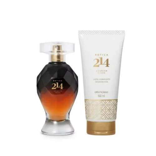 Combo Botica 214 Arabian Oasis Feminino: Eau De Parfum 75ml + Loção Corporal 150ml