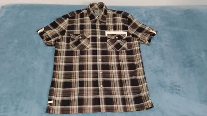 Camisa Slim Fit Xadrez Marrom Siberian Masculina