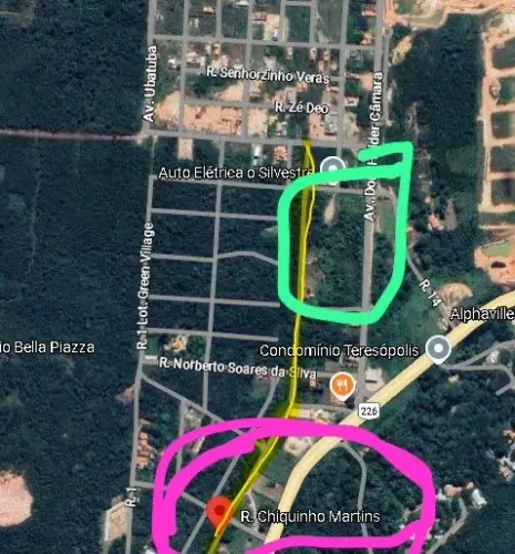 Venda de 3 lotes de terreno ladeira do Uruguai
