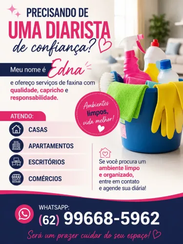 Diarista - Faxina Residencial e Comercial