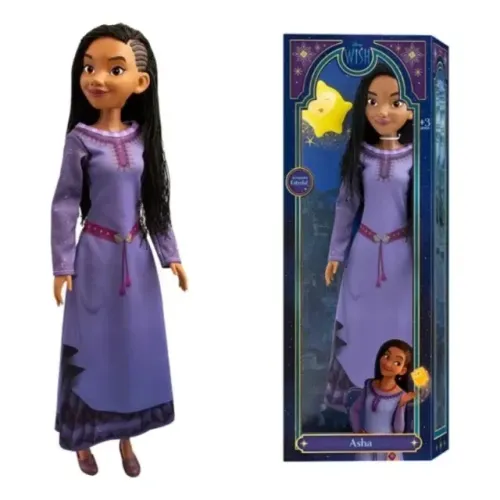 Boneca Princesa Asha Filme Wish Disney 53cm (com Estrelinha)