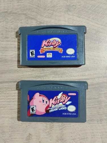 RARO! Lote 2 Jogos Originais Kirby para Nintendo Game Boy Advance