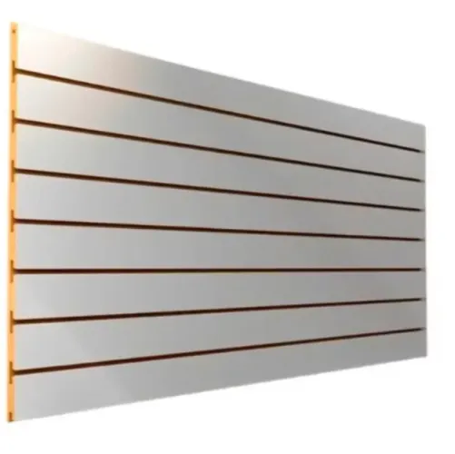 Painel canelado branco MDF com 30 ganchos