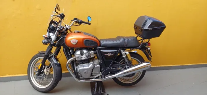 INTERCEPTOR 650CC ROYAL ENFIELD LARANJA ESTADO DE NOVA.