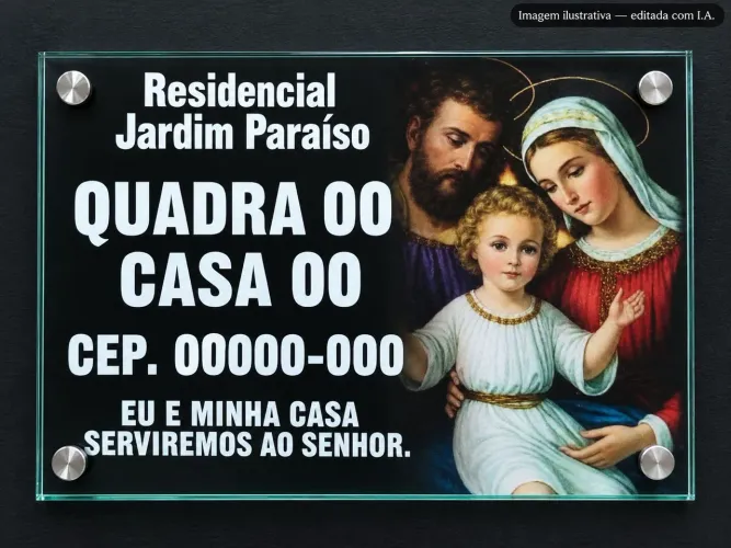 PLACA DE ENDEREÇO DE VIDRO!!