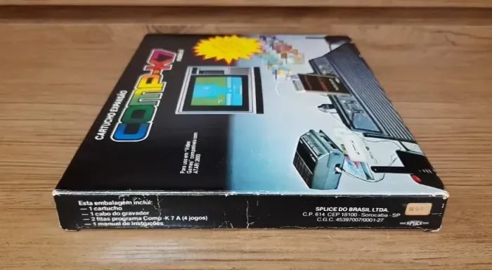 Splice comp k7 para Atari 2600 novo de época Lacrado 100% original