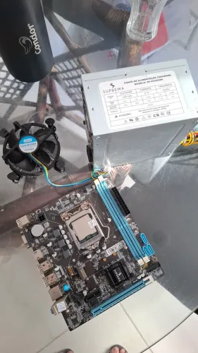 Processador + Fonte + Placa Mãe 
