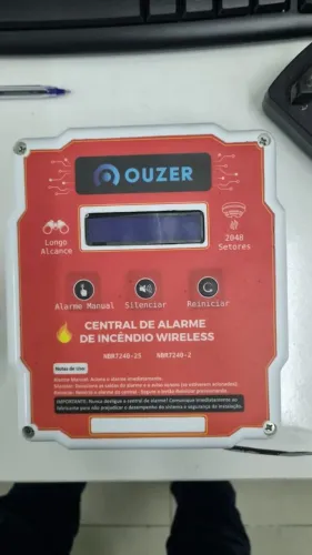 Central e Detector de Fumaça Wireless