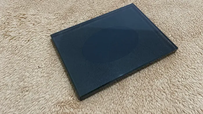 Saboneteira Vidro Preto 10x13cm