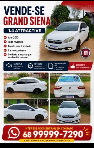 Fiat Grand Siena Attrac. 1.4 EVO F.flex 8V 2013