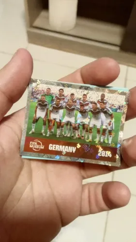 Figurinha Cromo Prata Seleções Argentina e Alemanha