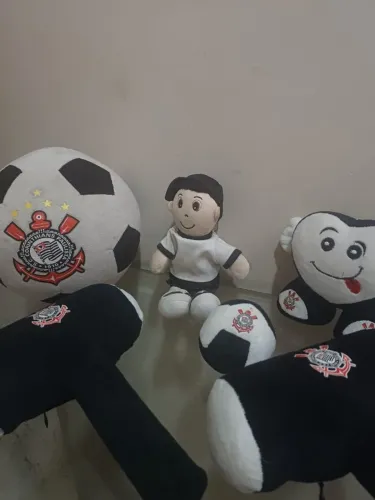 Kit Pelúcia Futebol Corinthians Infantil