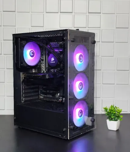 PC Gamer Intel Core i7 3820, RX 580 8 GB, 16 GB Ram, SSD 500 GB