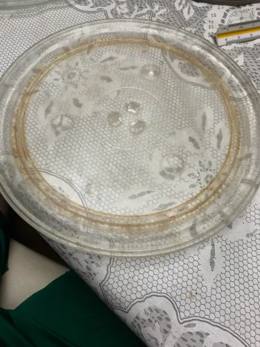 Prato para microondas + rodinha