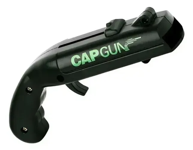 Abridor E Lançador De Tampinhas Cap Gun Preto