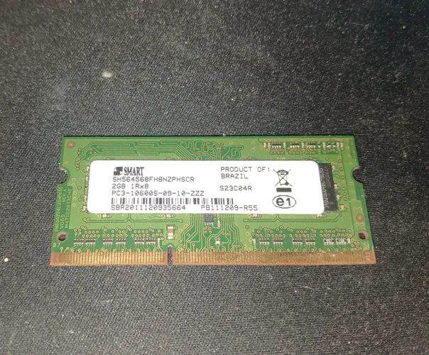 Memória RAM SMART 2GB DDR3 1333MHz - Ótimo Estado
