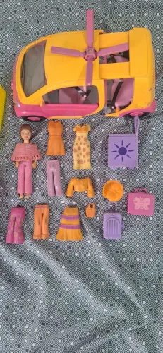 ACEITO OFERTA! Polly Pocket Carro/Helicóptero