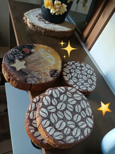 Bolachas de Madeiras cruas, personalizadas, porta copo, descanso de panela e chaveiro .