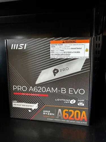 Placa Mãe AM5 A620AM-B EVO - MSI - LACRADA