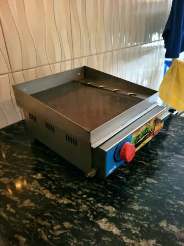 Chapa para Lanche a Gás Innal 1 Queimador com Gaveta Coletora