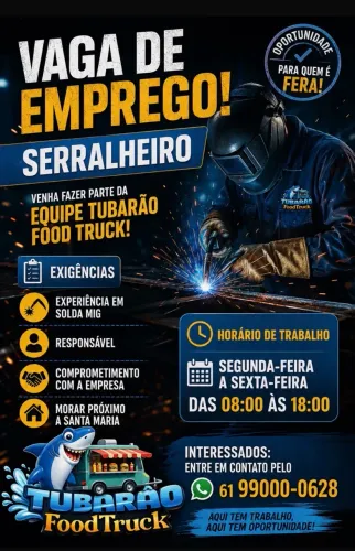 Vaga de emprego serralheiro
