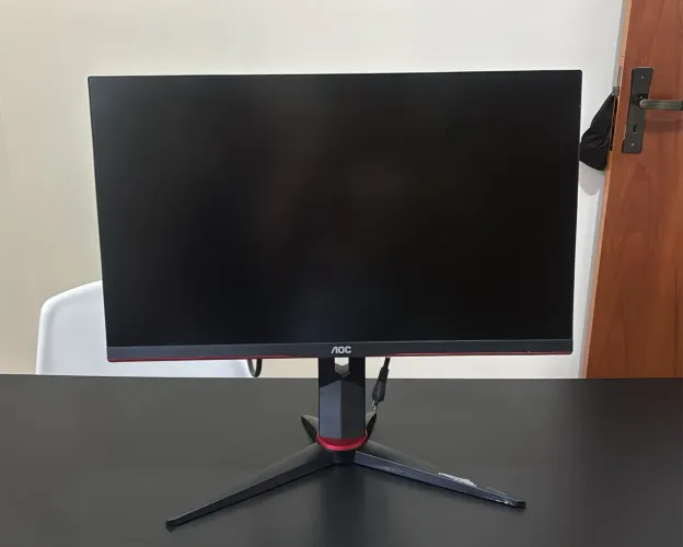 Monitor Gamer AOC 23,8" Full HD HDMI 165Hz 1ms 24G2S/BK com Ajuste de Altura