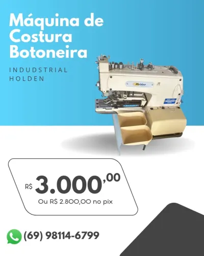 Máquina de Costura Botoneira