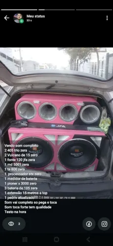 Vendo som automotivo completo chama no zap * *