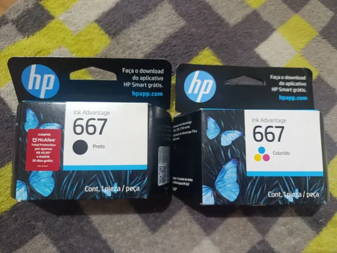 Kit Cartucho Original Hp 667