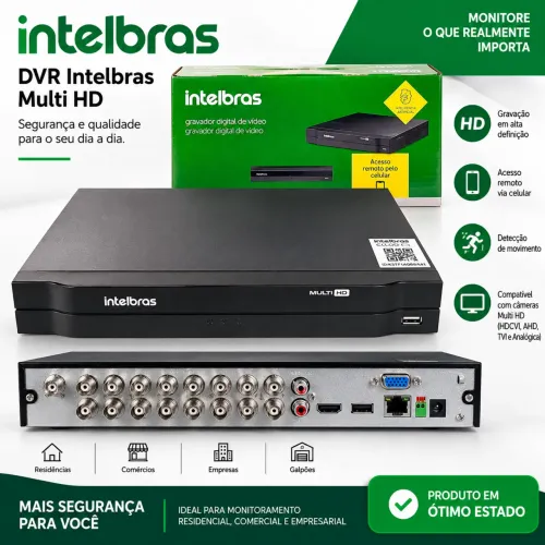 DVR Intelbras Multi HD com HD incluso - Ótimo estado