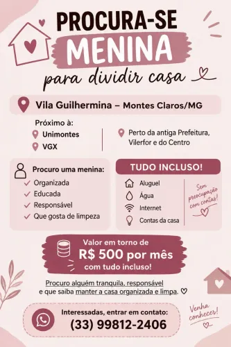ALUGA-SE QUARTO ? VILA GUILHERMINA