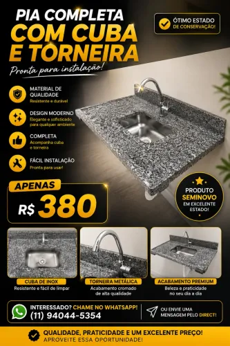 Pia de Cozinha - Completa 