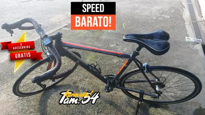 Caloi Strada Racing - Garfo Carbono - M/54 - Tiagra 20v - Bem conservada - Varios Brindes