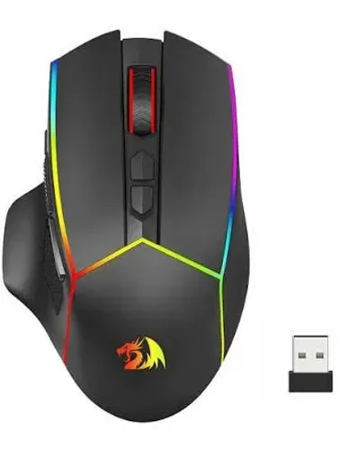 Mouse Gamer Sem Fio Redragon Axe Pro RGB M814RGB-pro Preto