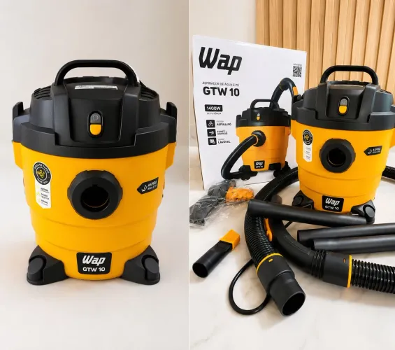 ?Aspirador WAP GTW 10 - 1400W | Água e Pó | Completo | Novo