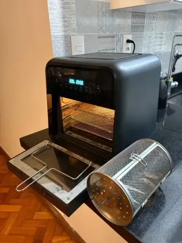 [defeito] Fritadeira Super Fryer 10l Oster 3 Em 1 (127v) (Usado)