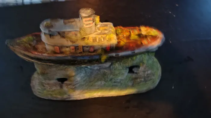 Barco enfeite Aquário