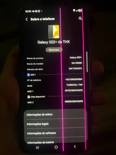 S22 plus usado 128gb so vim na reta
