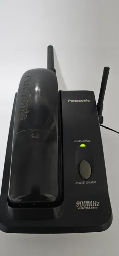 Telefone Sem Fio Panasonic 900mhz Vintage Preto