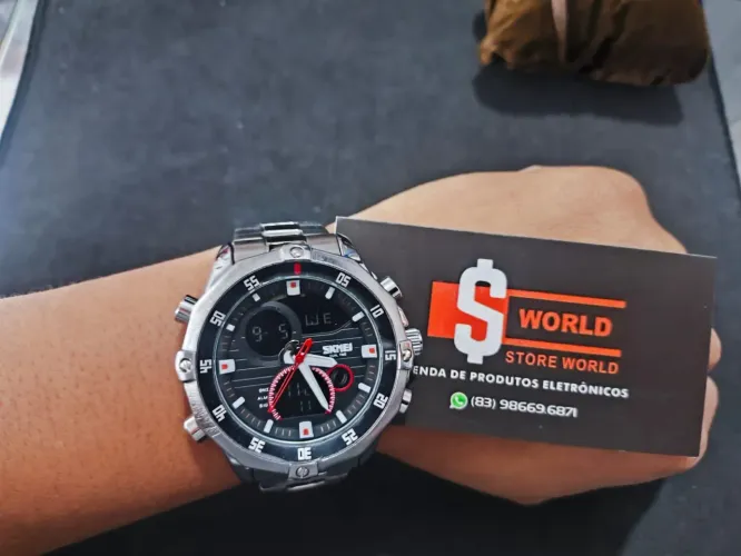 Relógio Skmei 1146 Masculino Original a Prova d'água - Pronta entrega. Loja Store World