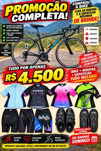Bike Trek mais brinde.Abaixei pra sair logo